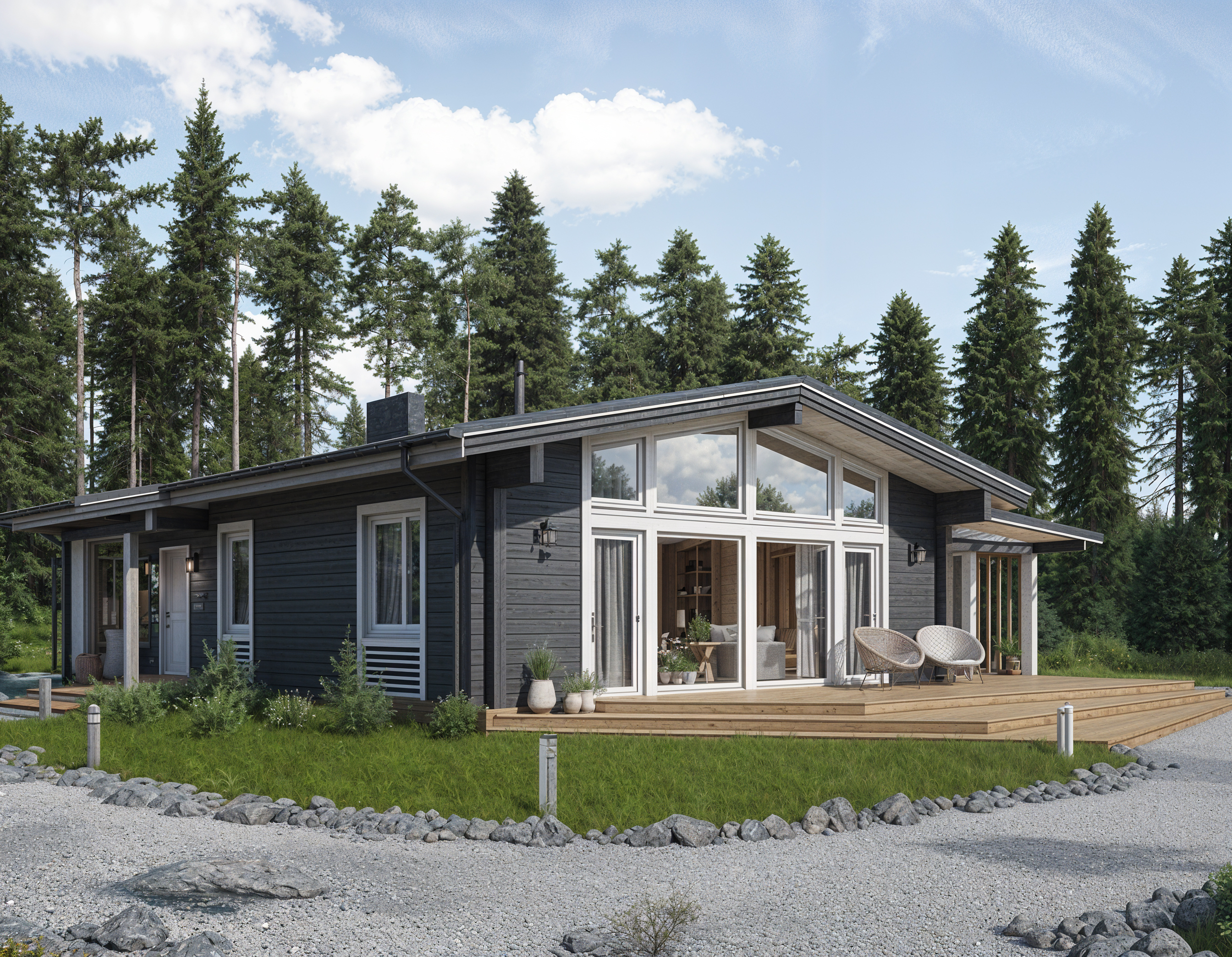 Дом из клееного бруса VZ-374 